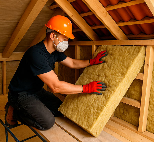 Утепление мансардной крыши в Черноголовке